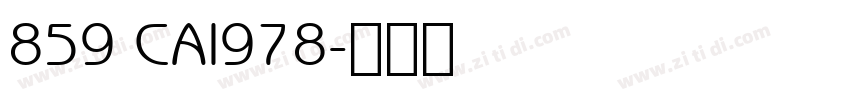 859 CAI978字体转换